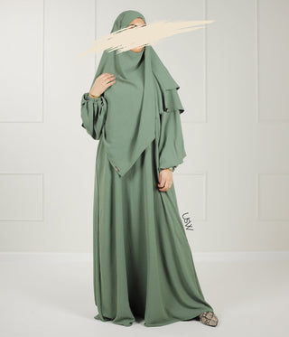 A-Linie Jazz Abaya olive light