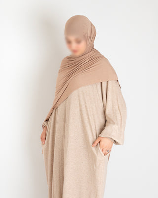 Viscose Abaya Polosy - Light Taupe - Sale