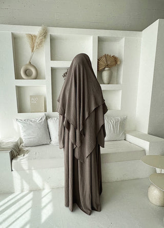 Jazzkhimar doppellagig taupe