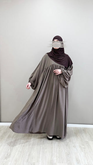 Abaya Nour taupe