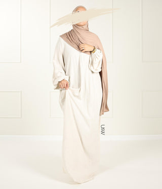 Naturstoffabaya Leinenabaya coton